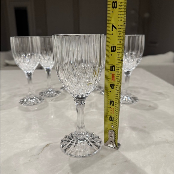Vintage Cristal d'Arques-Durand BRETAGNE wine glasses 6.5” H -Set Of 7 - Picture 7 of 8